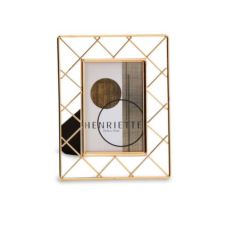 Cornice Henriette Sinfonie Metallo Dorato 10x15 cm D17837