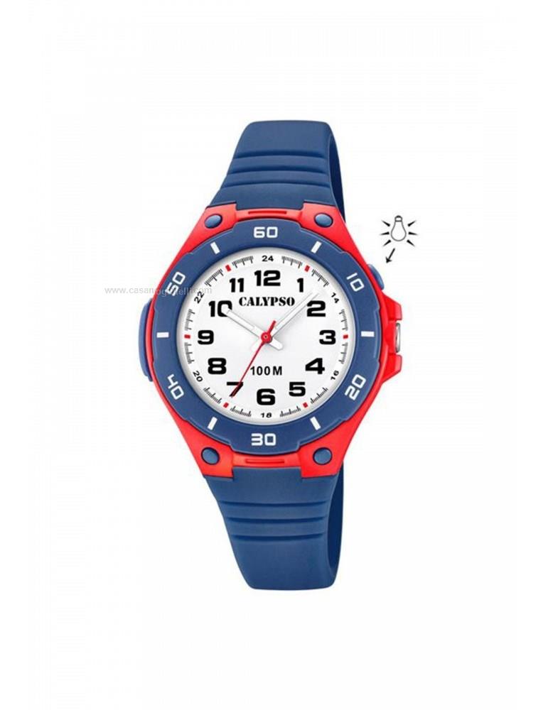 Orologio Bambino Calypso Gomma Quarzo Solo Tempo Blu K5758/1