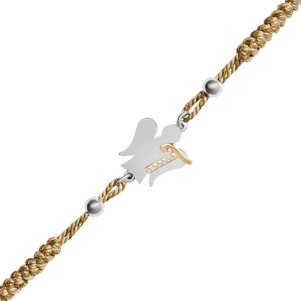 Bracciale Donna Argento 925 Roberto Giannotti Cordino Iniziale T GIA700T