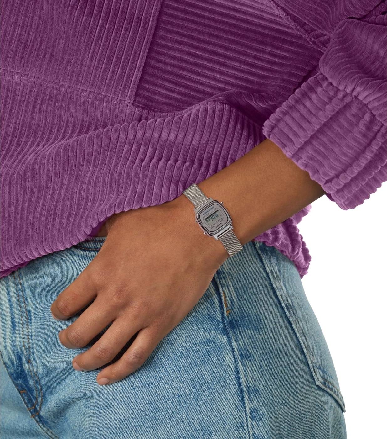 Orologio Donna Casio Acciaio Maglia Milano Digitale Quarzo LA670WEM-7EF