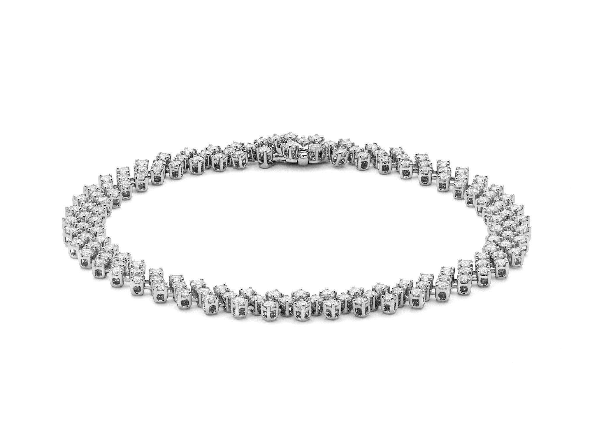 Bracciale Donna Miluna Tennis A Tappeto Oro 18 KT Diamanti BRD895