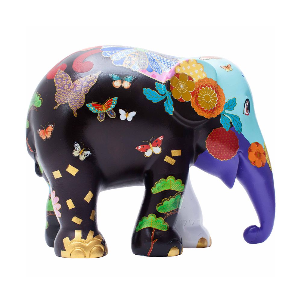 Scultura Elefante Onlylux Kiku 10 cm Resina Dipinto A Mano 8858831264847