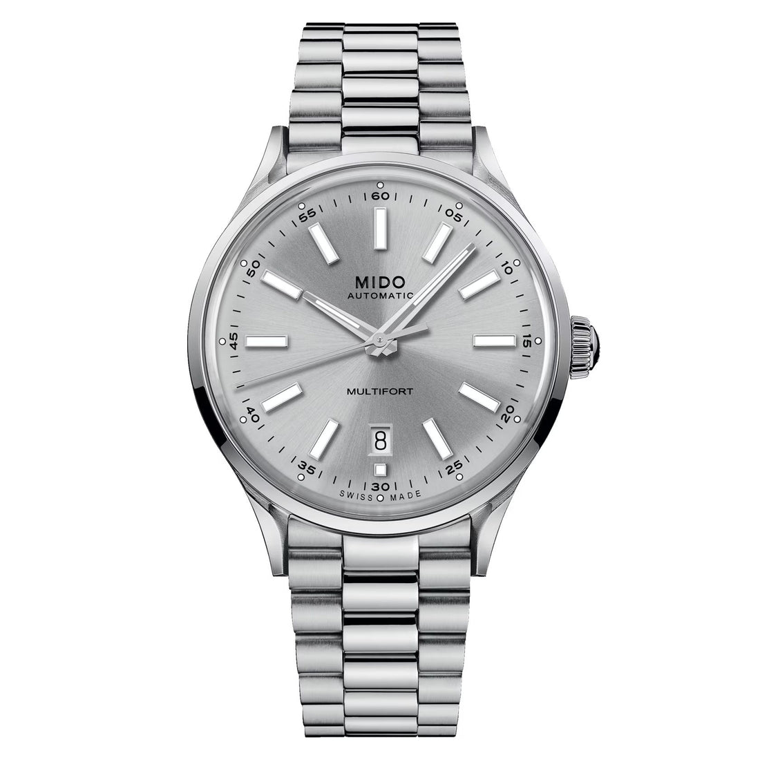 Orologio Uomo Mido Patrimony Powerwind Multifort Argentè M040407110310