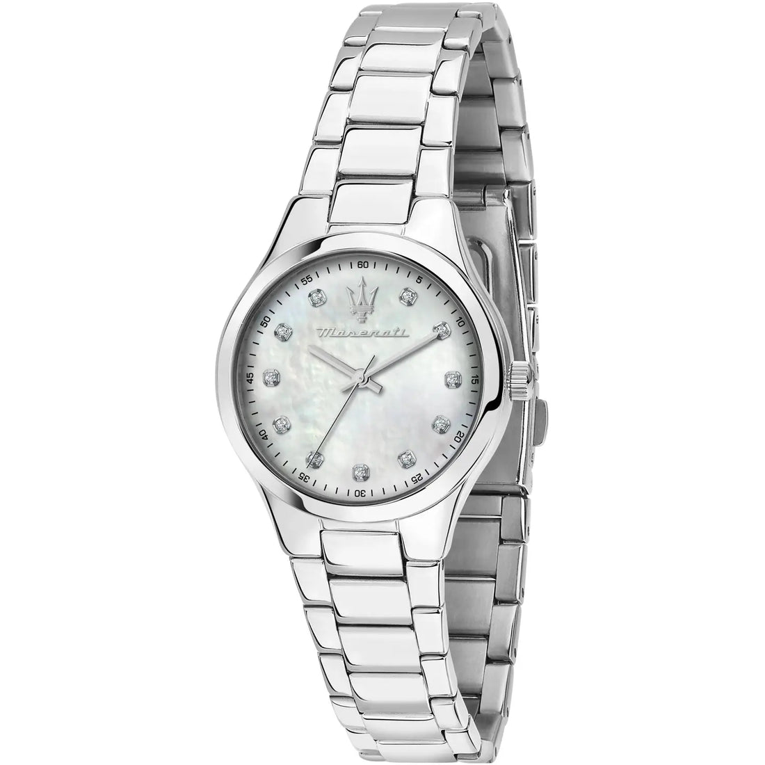 Orologio Donna Maserati Acciaio Madre Perla Quarzo Solo Tempo Zirconi R8853151504