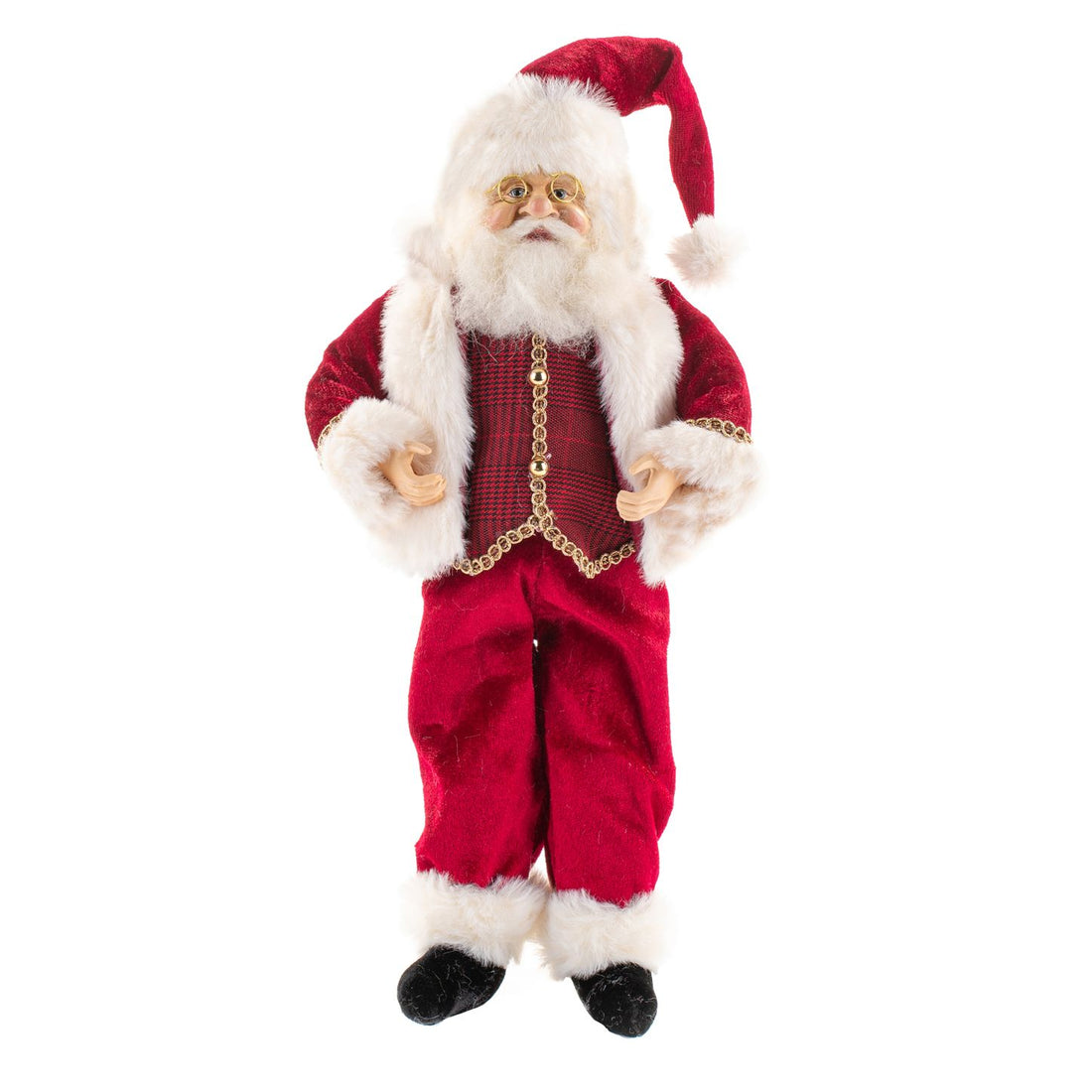 Babbo Natale Goodwill Artigianale Pupazzo Altezza 30 cm J61203