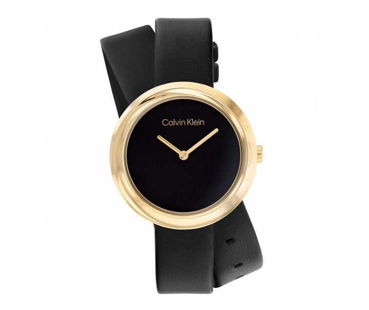 Orologio Donna Calvin Klein Acciaio Dorato Pelle Quarzo Solo Tempo CK2500095