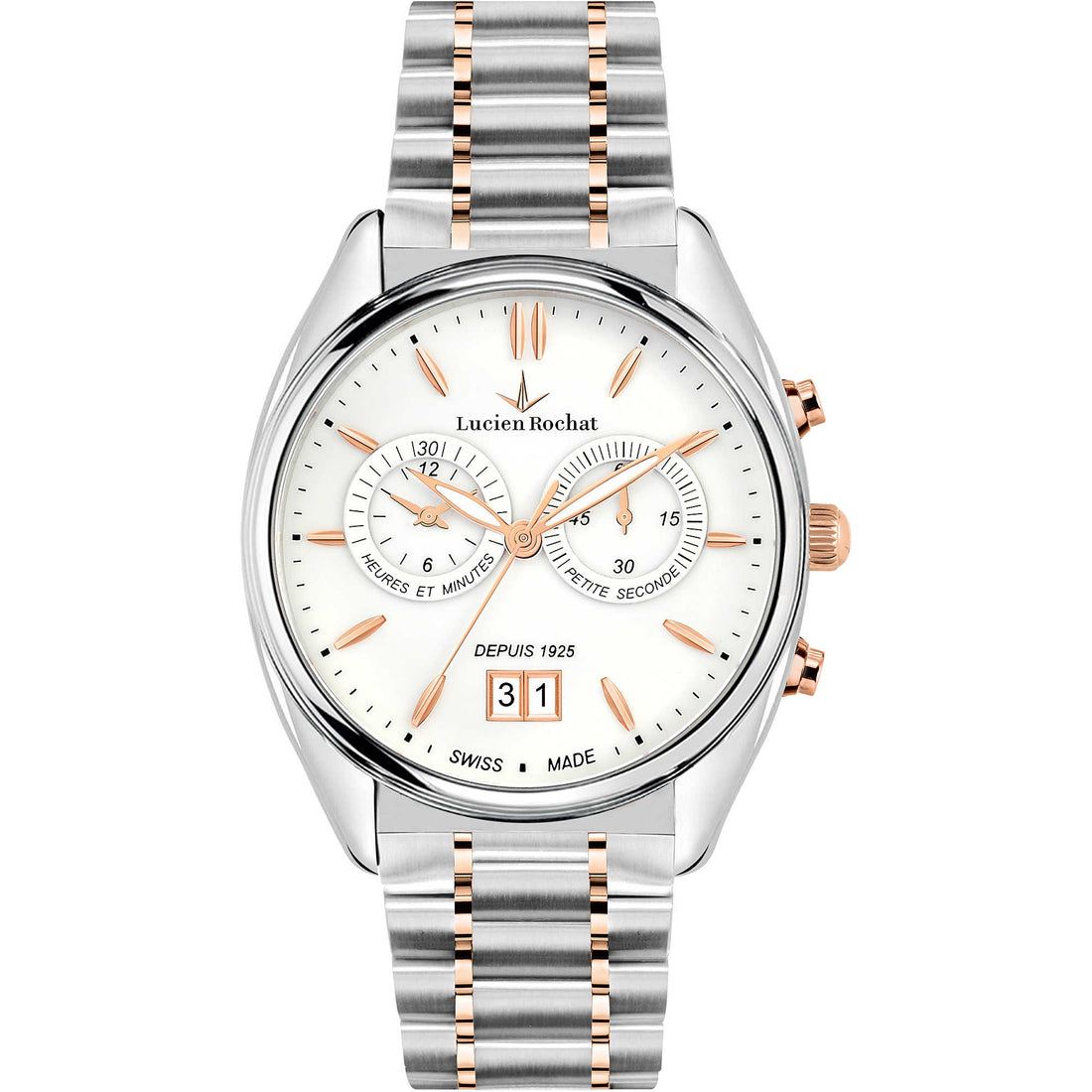 Orologio Uomo Lucien Rochat Acciaio Bicolore Quarzo Cronografo Gran Data R0473610004