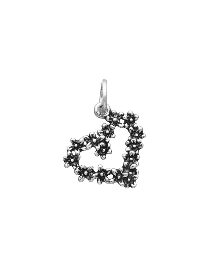 Charm Donna Giovanni Raspini Argento 925 Cuore Margherite Realizzato A Mano 09465