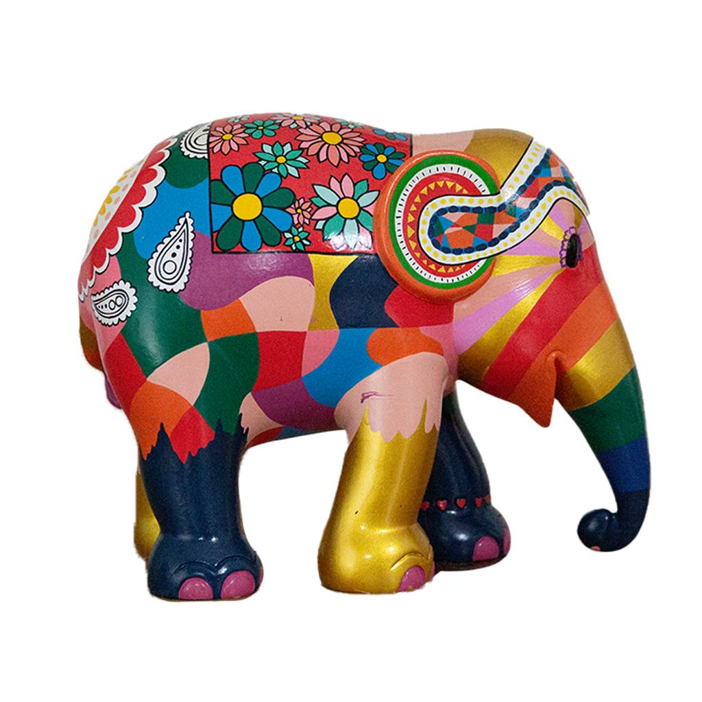 Scultura Elefante Onlylux Dumbo 20 cm Resina Dipinto A Mano 8858831263482