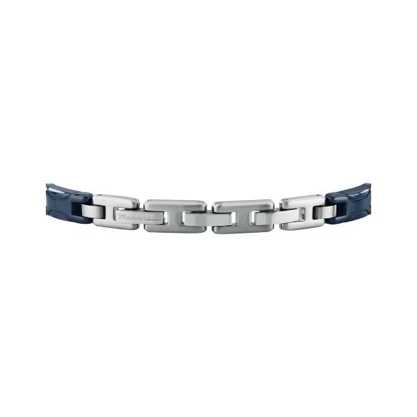 Bracciale Uomo Maserati Acciaio Ceramica Blu JM426ATZ94