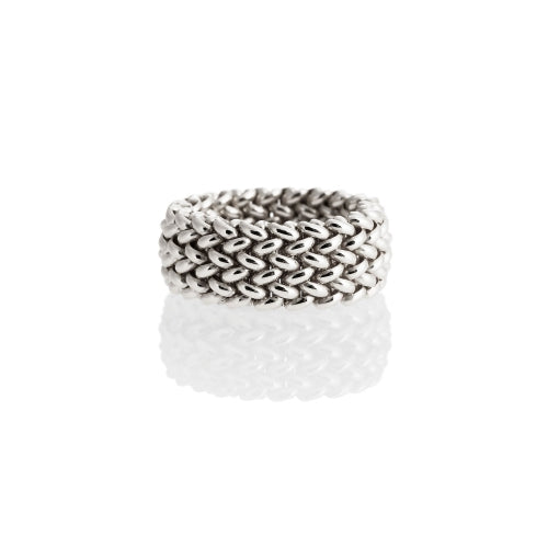 Anello Donna Unoaerre Argento 925 Lucido Fascia Chicco Di Riso 509533