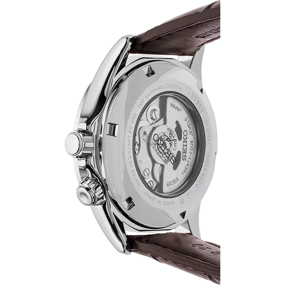 Orologio Uomo Seiko Prospex Alpinist Automatico Pelle Acciaio Verde SPB121J1