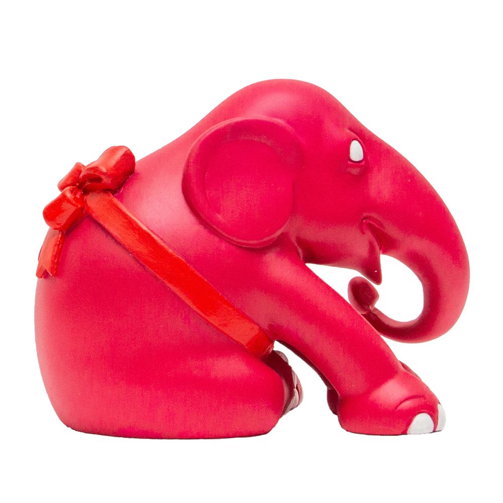 Scultura Elefante Onlylux Barbie 20 cm Resina Dipinto A Mano 8858831260467