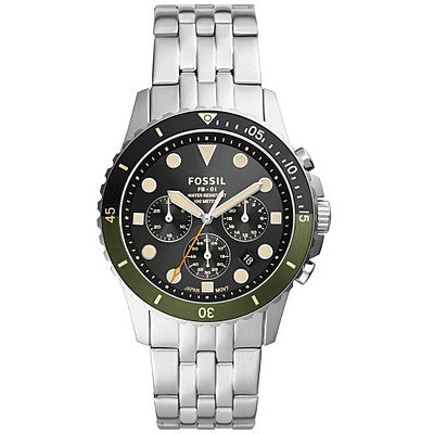 Orologio Uomo Acciaio Fossil  Cronografo Nero FS5864