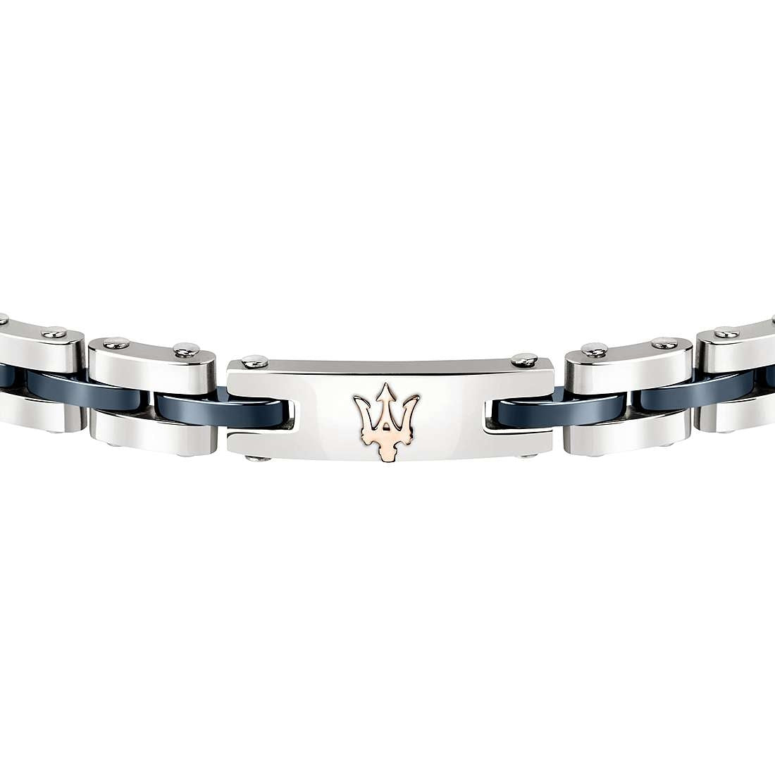 Bracciale Uomo Maserati Acciaio e ceramica Blu  JM220ASR08