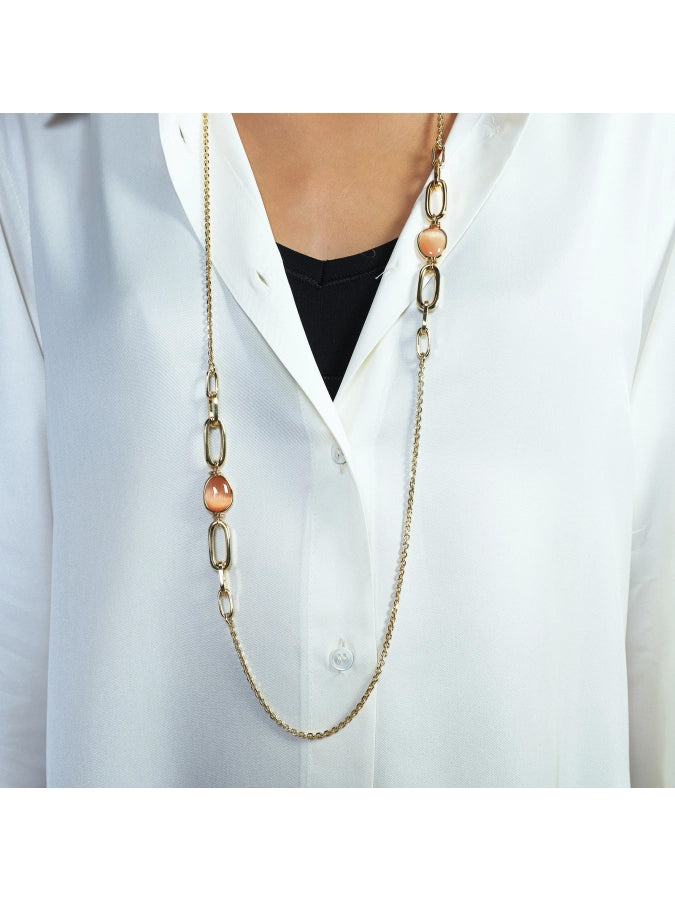 Collana Donna Unoaerre 1AR Bronzo Dorato Maglia a Catena 581495