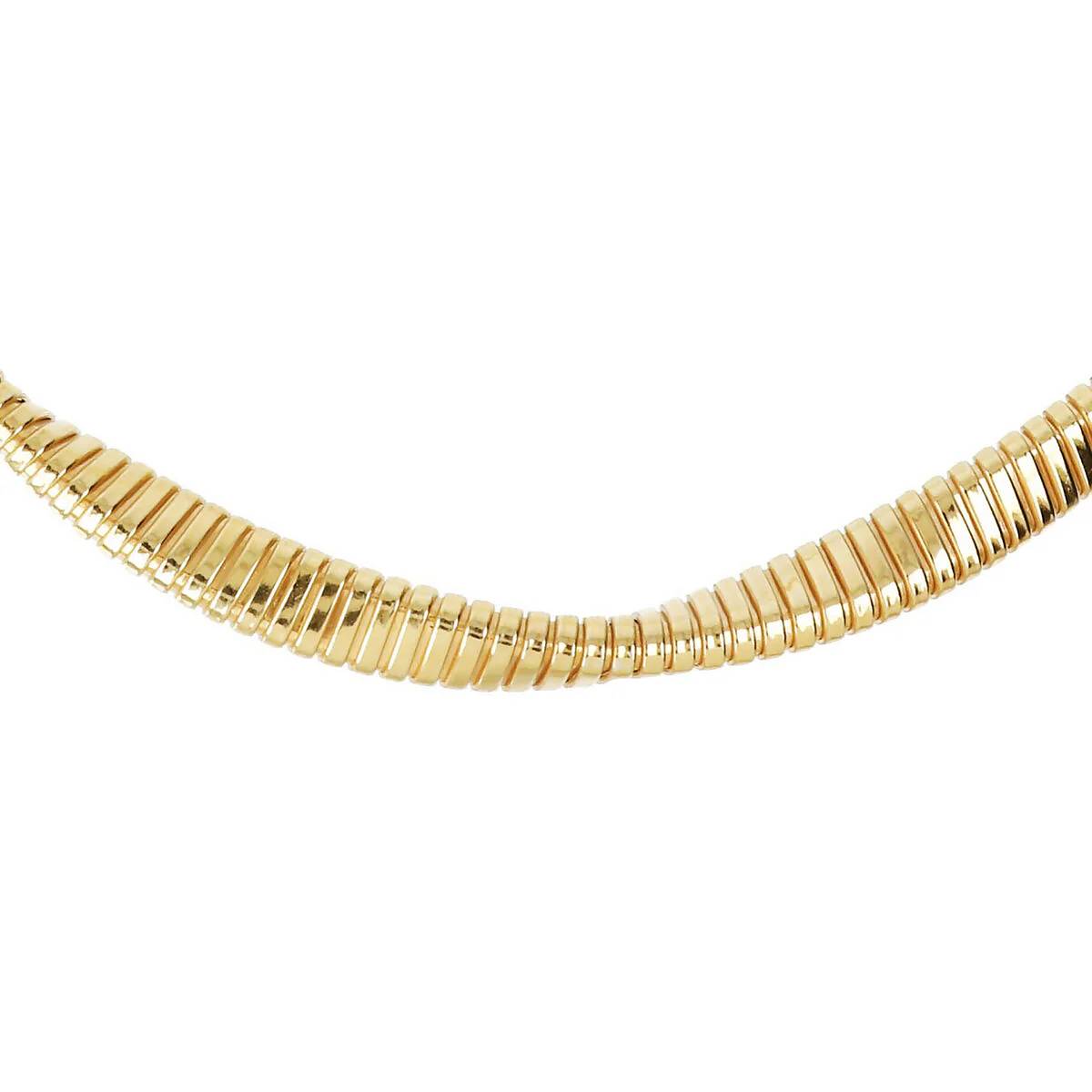 Collana Donna Etrusca Girocollo Choker Tubogas Intrecciato WSET00765.YG