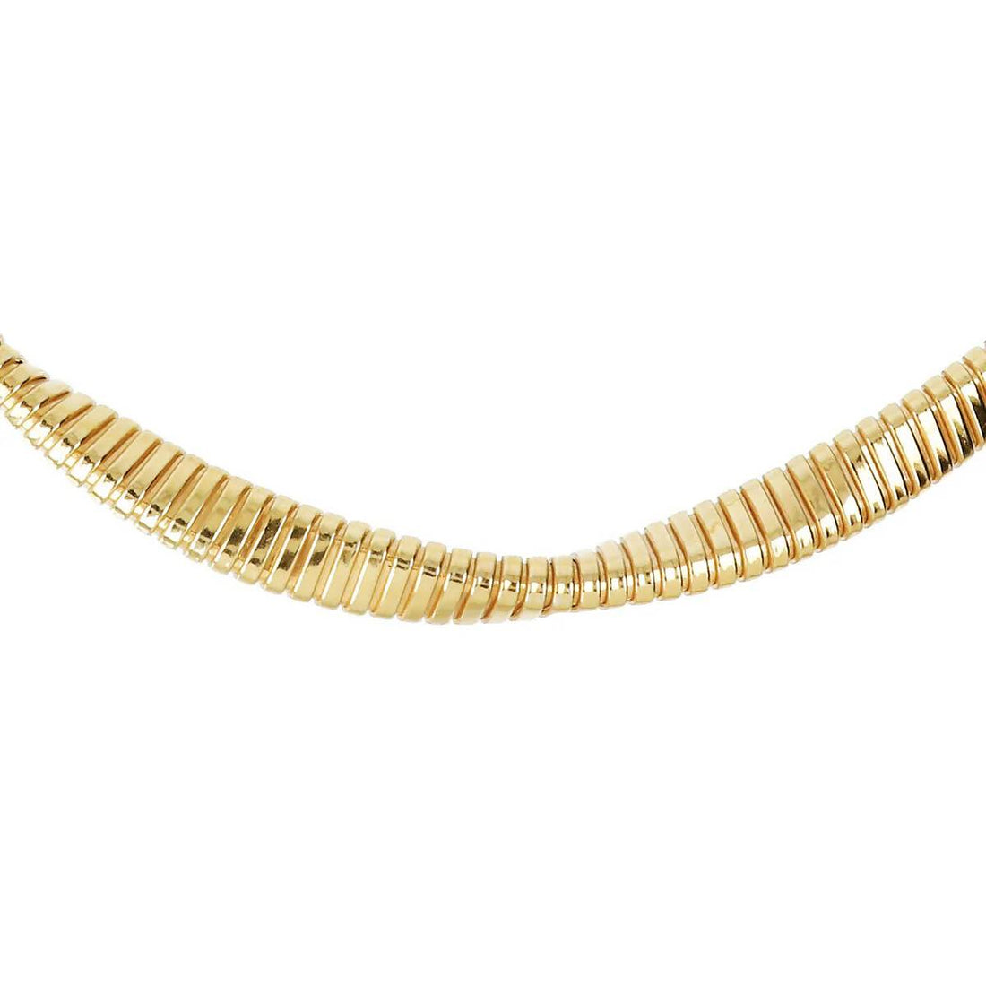 Collana Donna Etrusca Girocollo Choker Tubogas Intrecciato WSET00765.YG