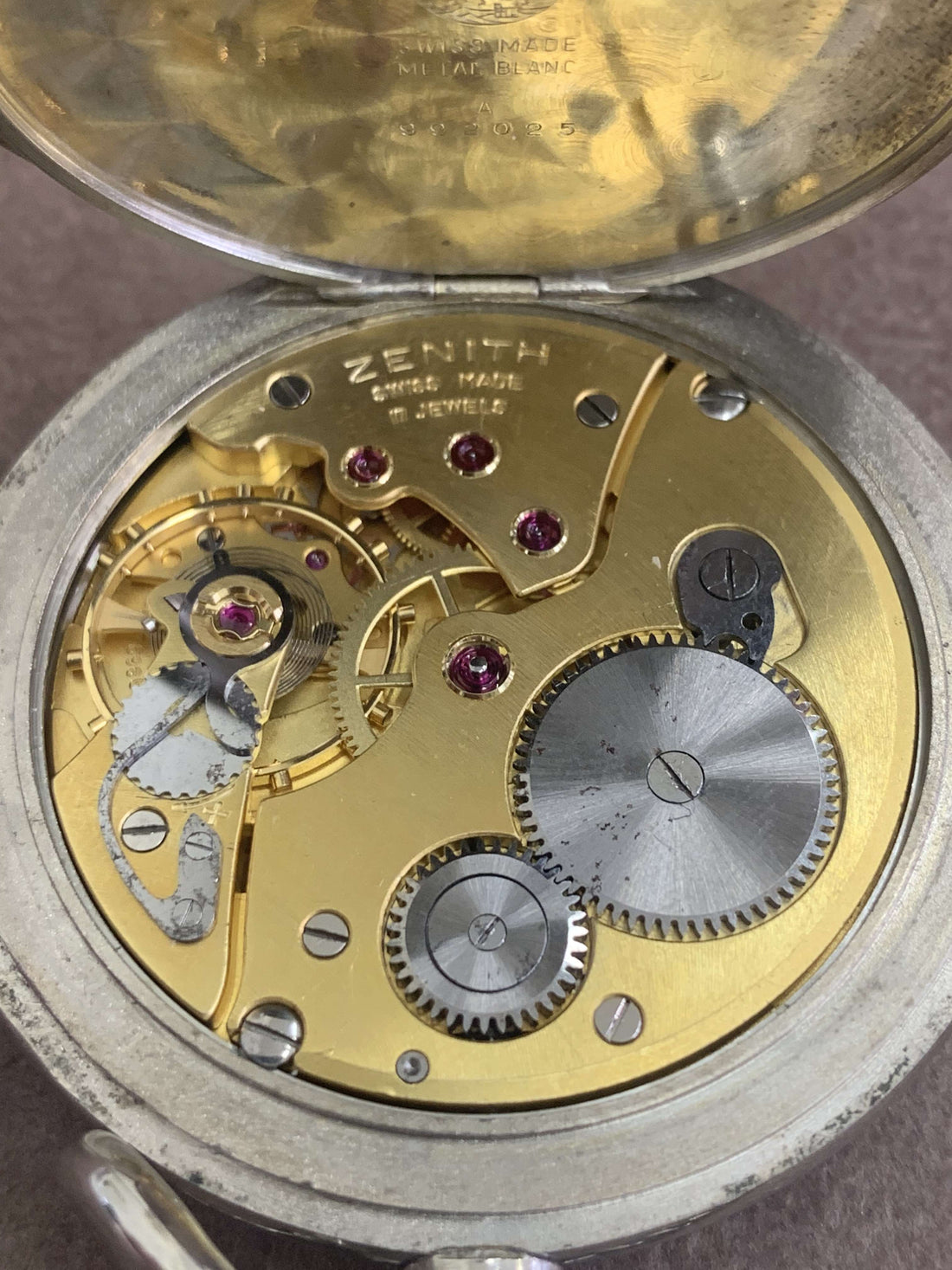 Orologio Uomo Tascabile Zenith Ferrovie Grand Prix 1865 Movimento Dorato