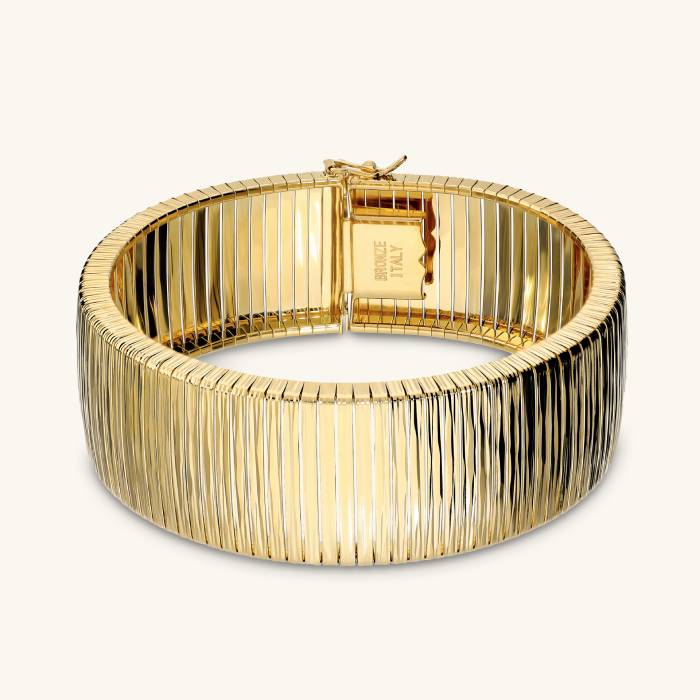 Bracciale Donna Etrusca Fascia Grande Placcata Oro Giallo 18kt WSET00981.YG