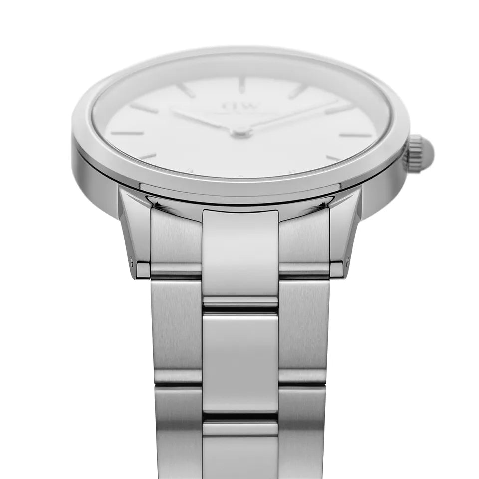 Orologio Uomo Daniel Wellington Iconic Acciaio Quarzo 40 mm Bianco DW00100341
