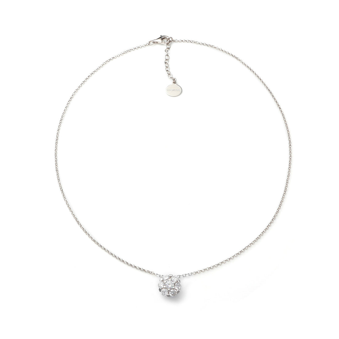 Collana Donna Unoaerre Argento 925 fiore Zirconi Bianchi 564922