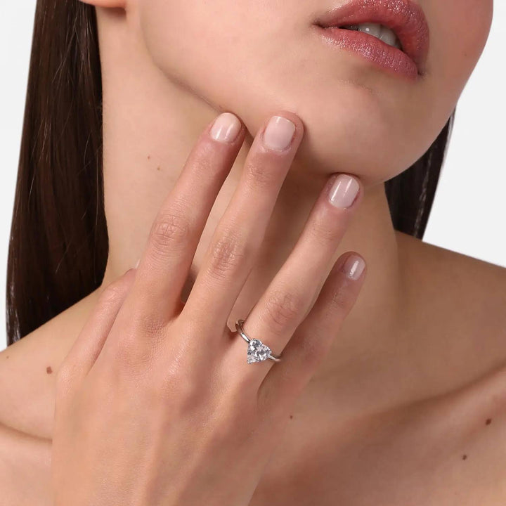 Anello Donna Chiara Ferragni Cuore Zirconi Bianchi Solitario J19AVI39018