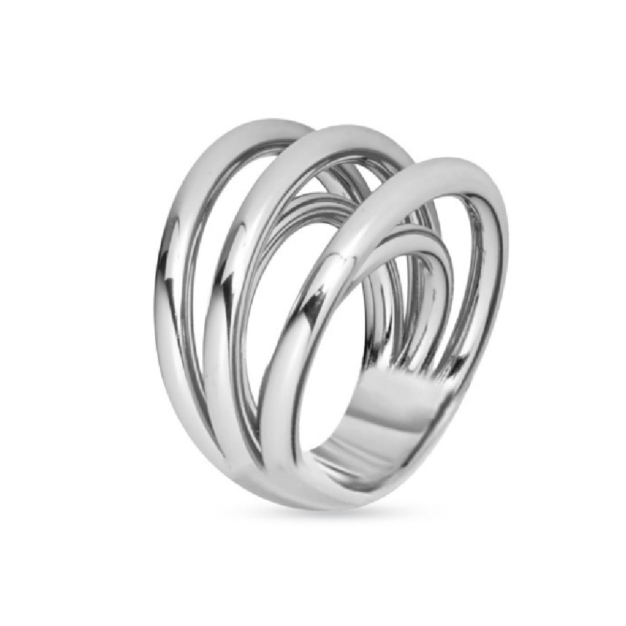 Anello Donna Liu Jo Acciaio Fascione Cinque Fili LJ2726M16