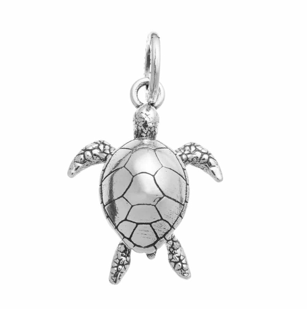 Charm Unisex Giovanni Raspini Argento 925 Tartaruga Marina Fatto A Mano 10715