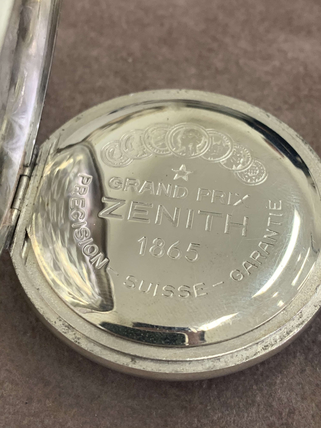 Orologio Uomo Tascabile Zenith Ferrovie Grand Prix 1865 Movimento Dorato