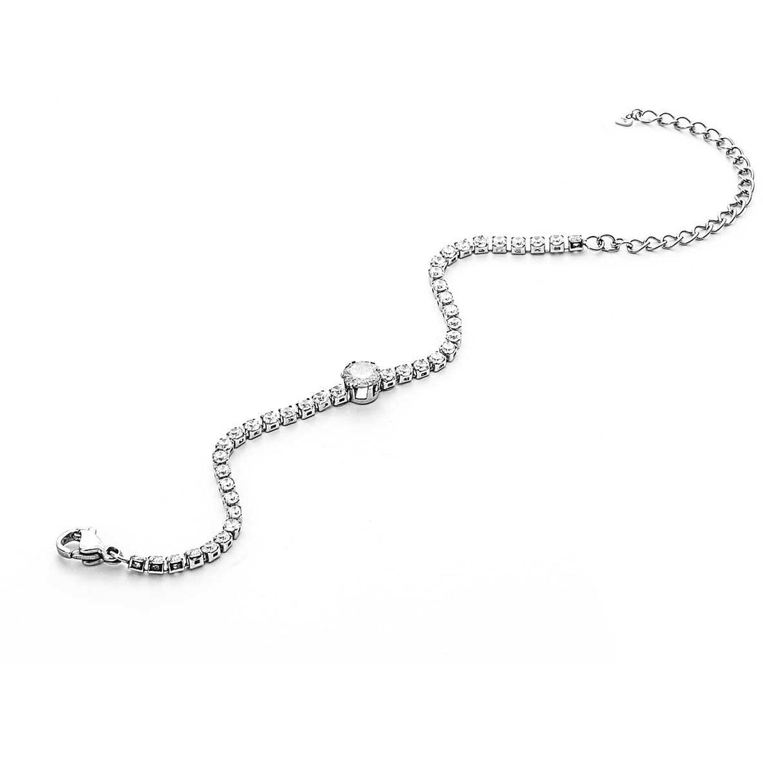 Bracciale Tennis Donna 4US Cesare Paciotti Acciaio Con Zirconi bianchi 4UBR4824W
