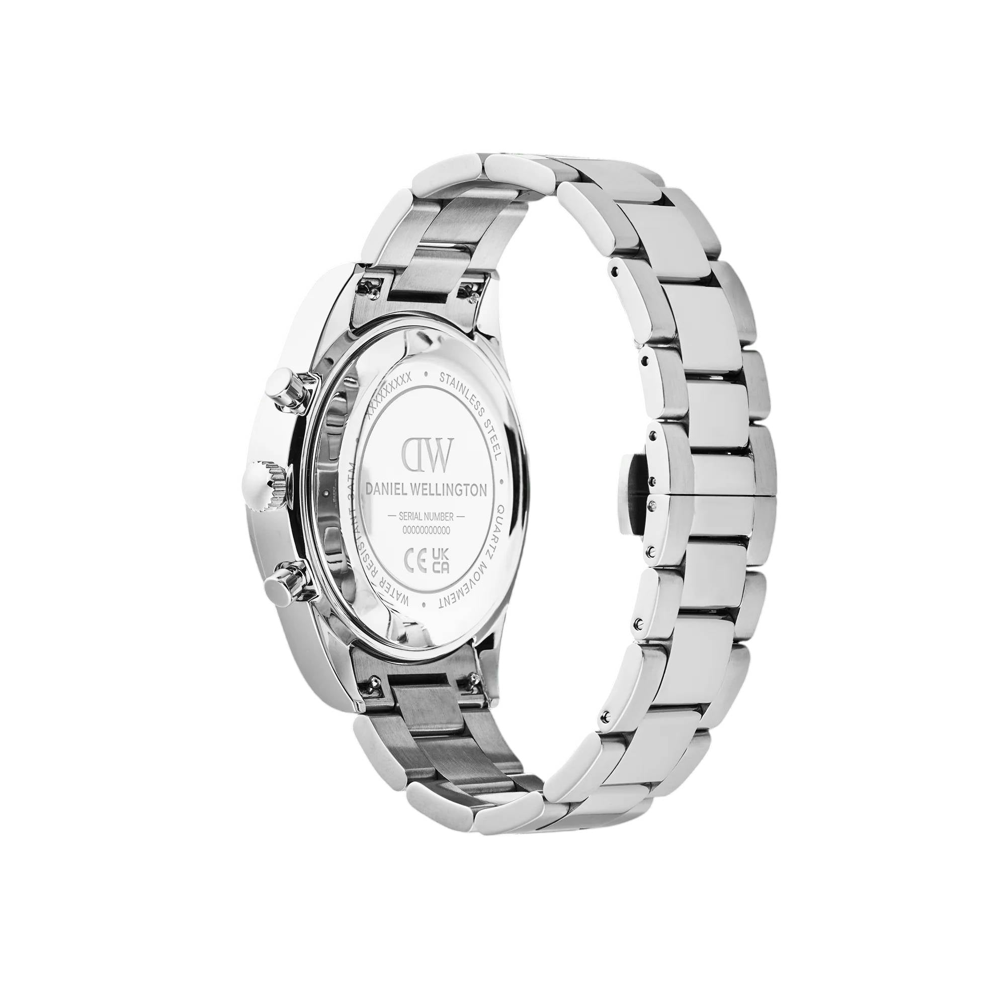 Orologio Uomo Daniel Wellington Iconic Tachymeter Acciaio Nero DW00100947