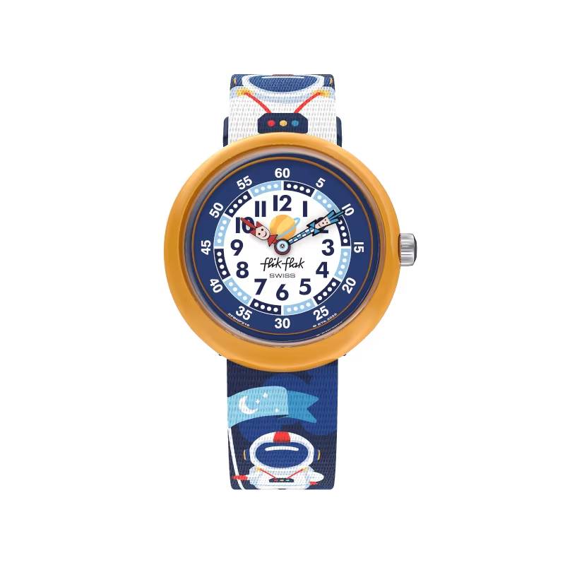 Orologio Bambino Swatch Flik Flak Astrodreams Quarzo Blu Multicolore ZFBNP216