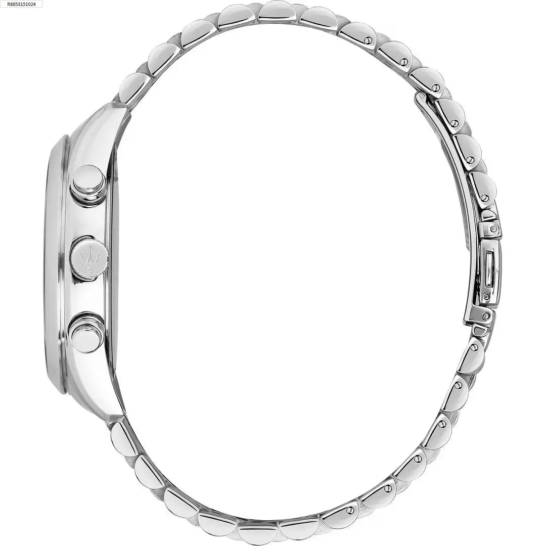 Orologio Uomo Maserati Acciaio Lucido Quarzo Verde Data R8853151023