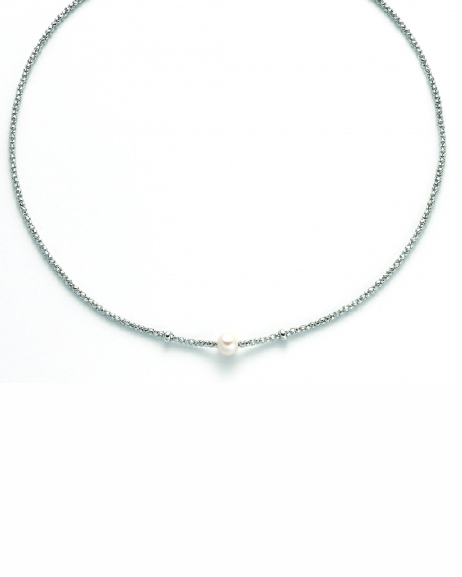 Collana Donna Miluna Argento 925 con perla Biancha Girocollo Miss Italia PCL5797