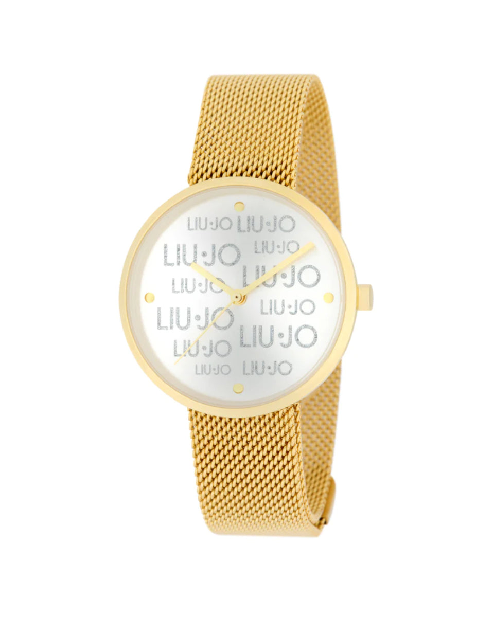 Orologio Donna Liu Jo Time Bianco Acciaio Dorato Quarzo Solo Tempo TLJ2156