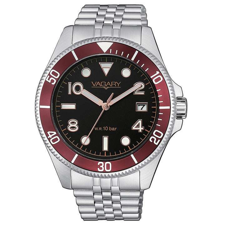 Orologio uomo solo tempo Vagary By Citizen Acqua cinturino jubilee VD5-015-53