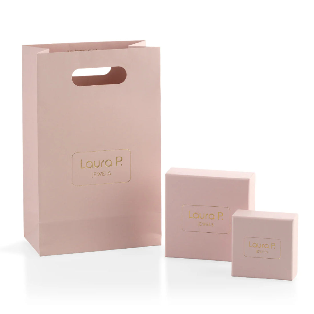 Orecchini Donna Laura P. Argento Dorato 925 Baguette Bianche Goccia Rosa OR0216GRS