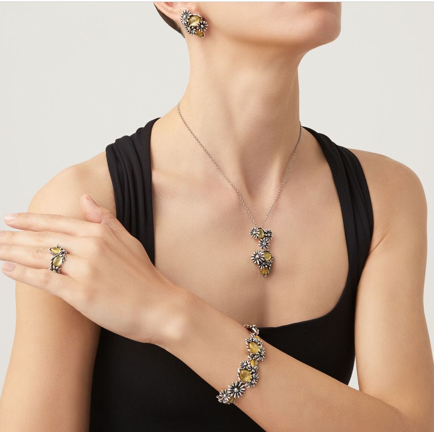 Anello Donna Giovanni Raspini Argento 925 Daisy Margherita Pietra Gialla 11739/16