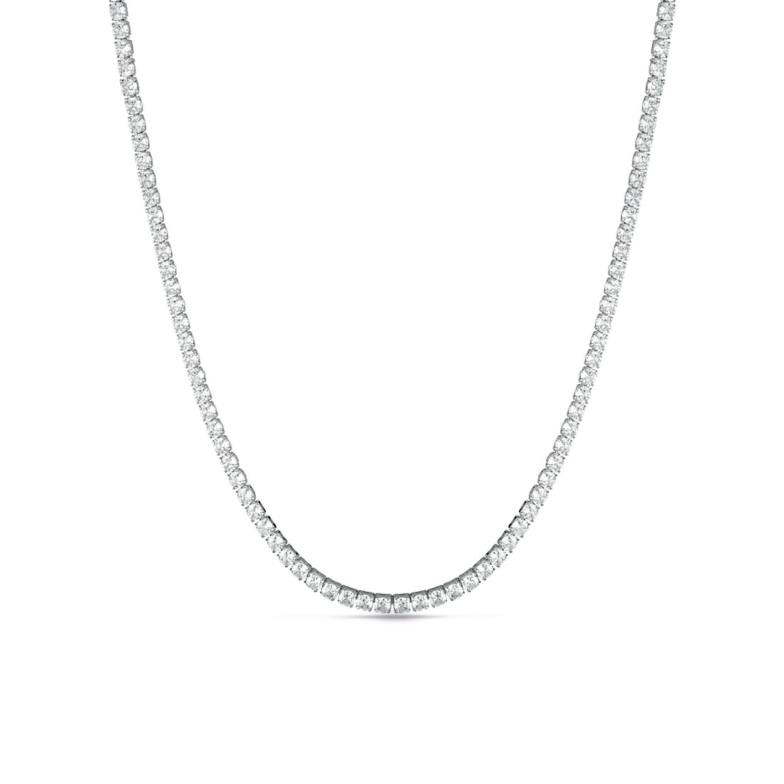 Collana Donna Kulto 925 Argento Tennis Zirconi Bianchi K925-148