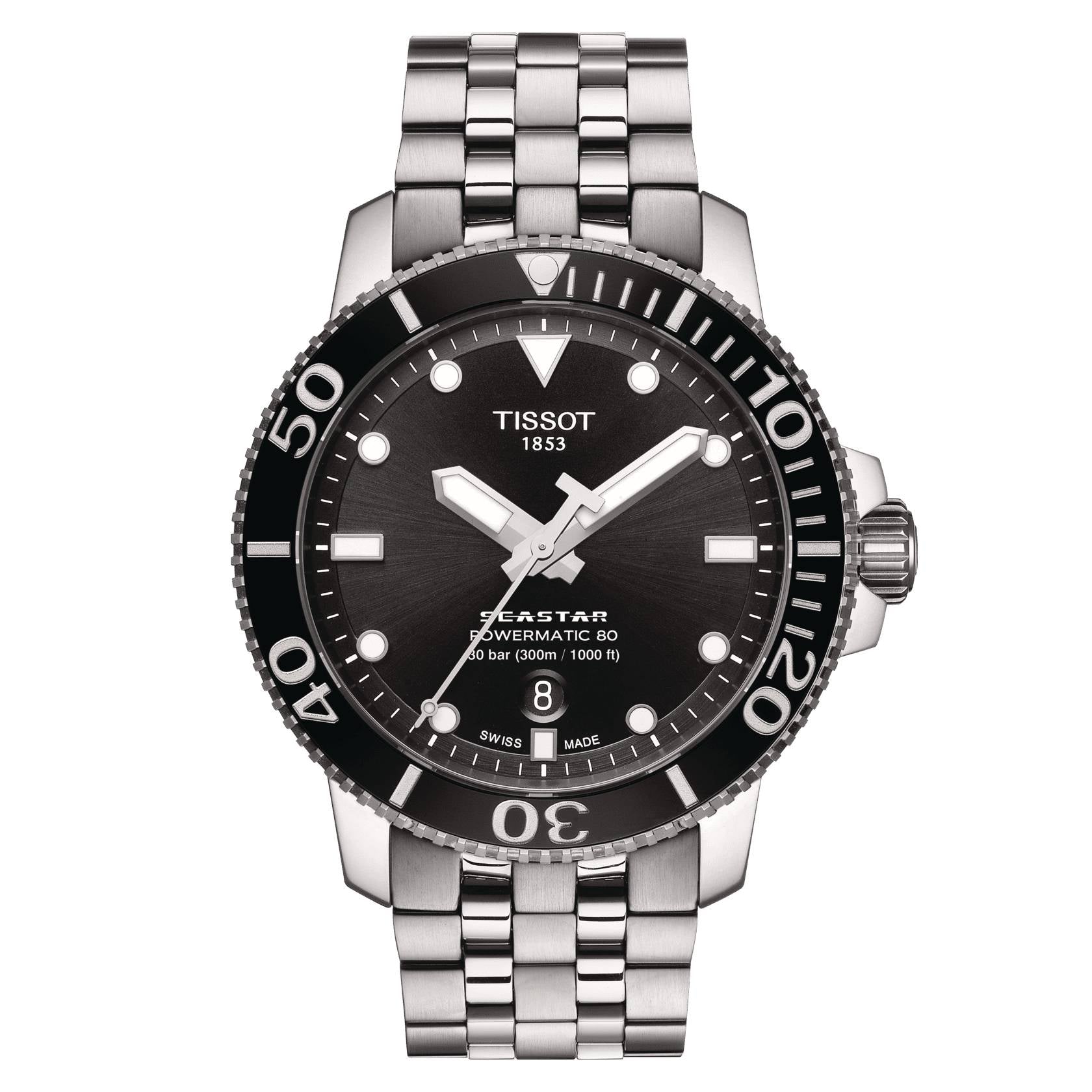 Orologio Uomo  automatico Acciaio Tissot Seastar 1000 Powermatic 80