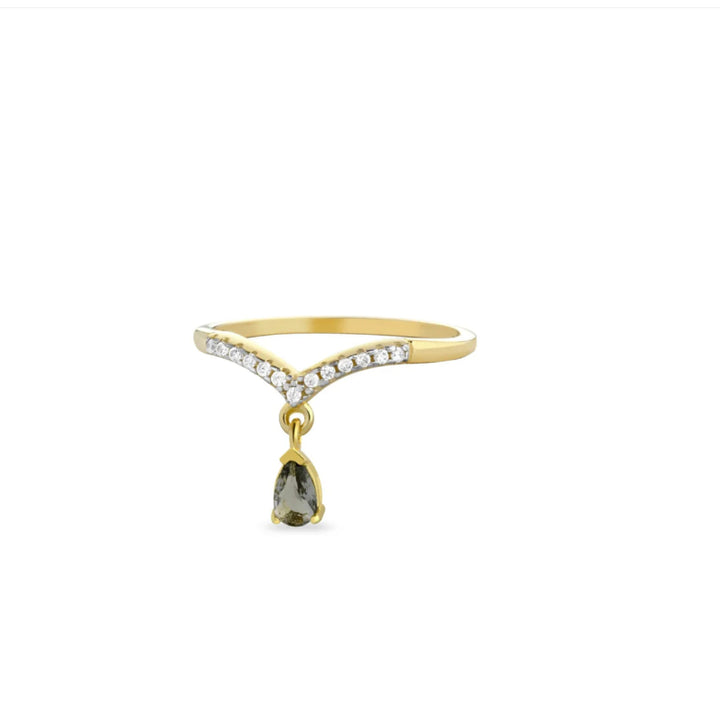 Anello Donna Laura P. Argento Dorato 925  Zirconi Bianchi AN0095GG/14