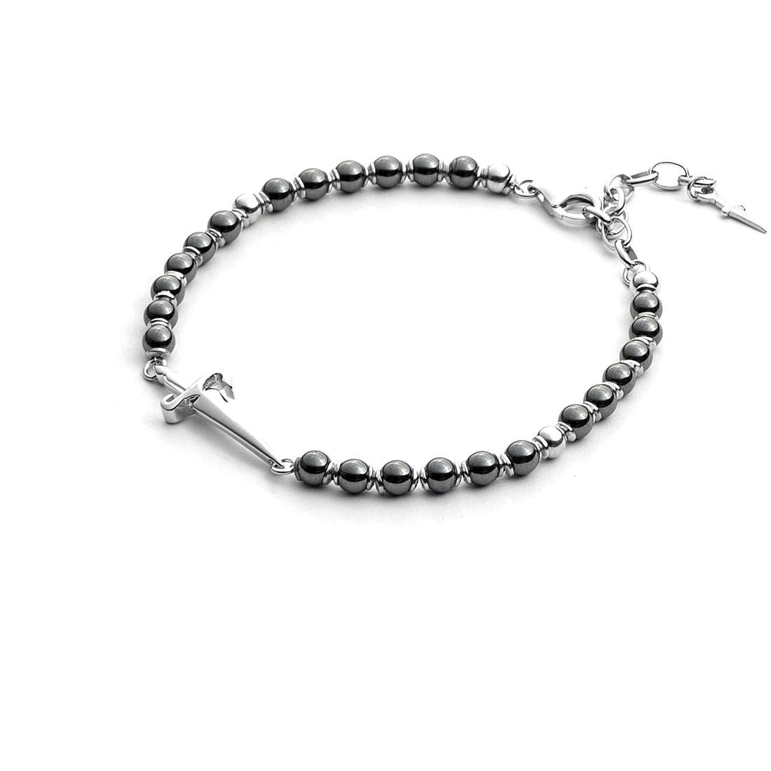 Bracciale Uomo Cesare Paciotti Argento 925 Con Ematite Cluster Collection JPBR2127B