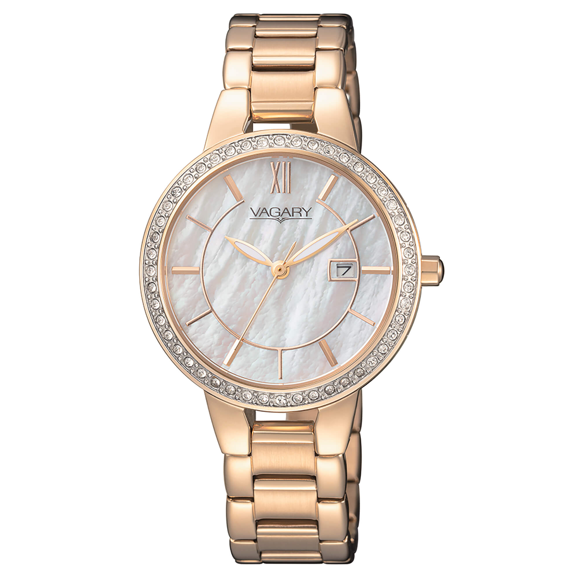 Orologio Donna Vagary Acciaio Rosè Quarzo Data Zirconi IU3-321-11