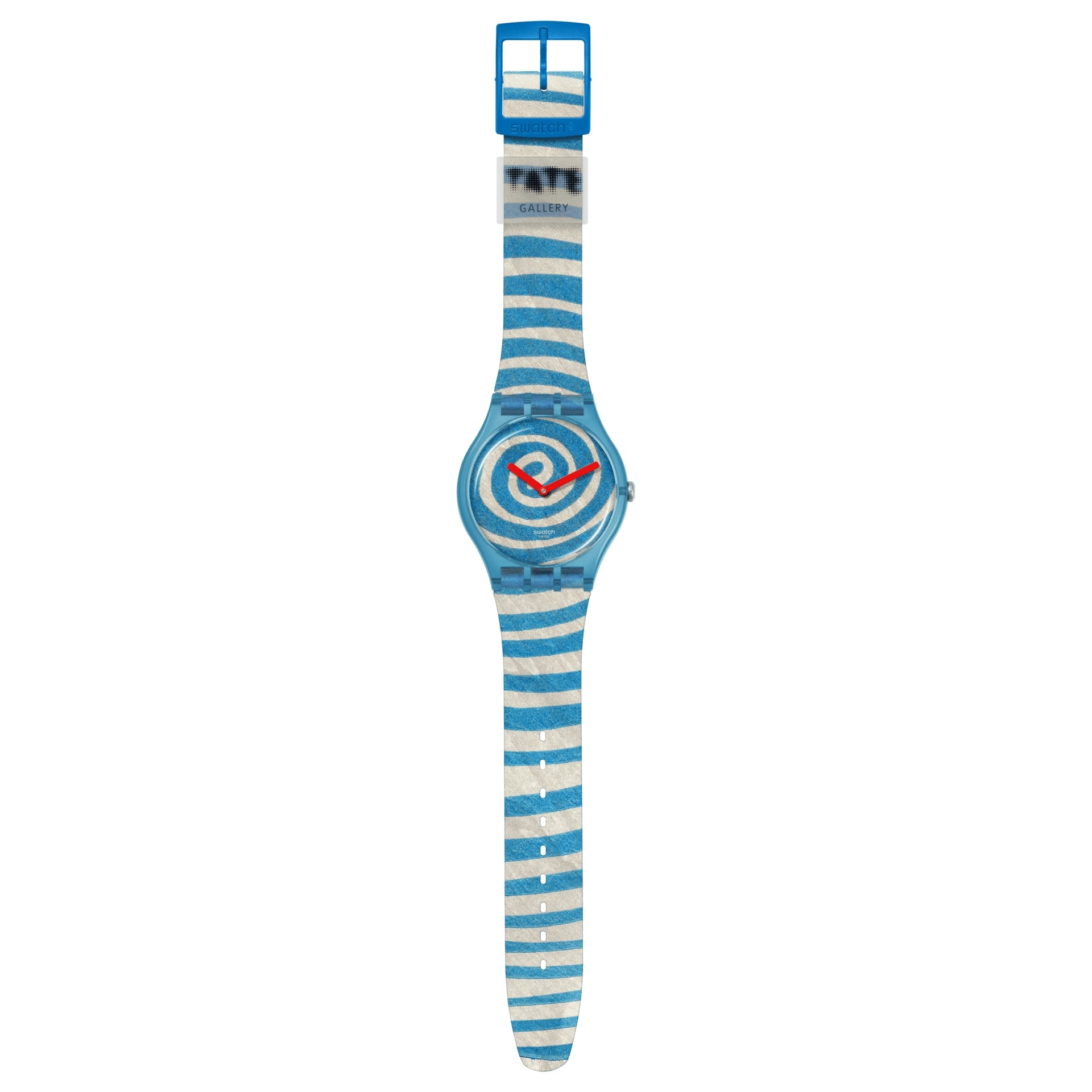 Orologio Unisex Swatch Bourgeois's Spirals Azzurro Bianco SUOZ364