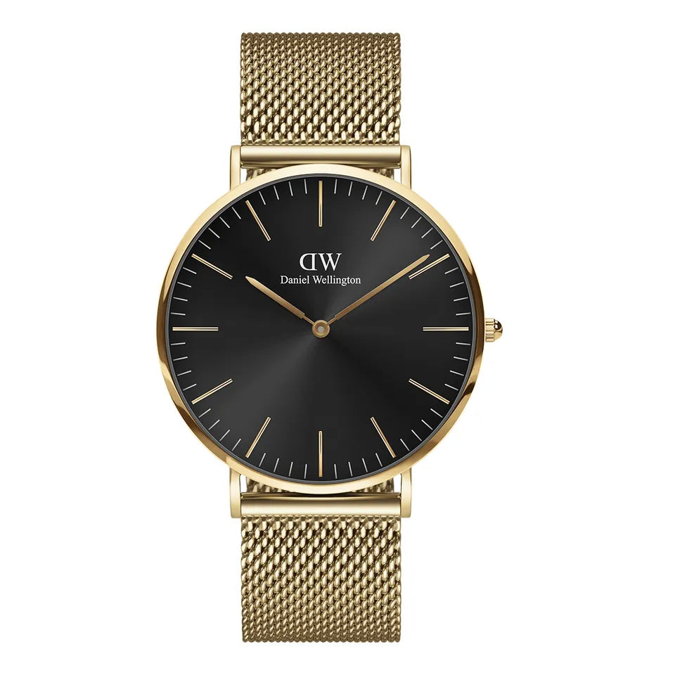 Orologio Uomo Daniel Wellington Quarzo Acciaio Dorato Onice Classic 40 mm DW00100631