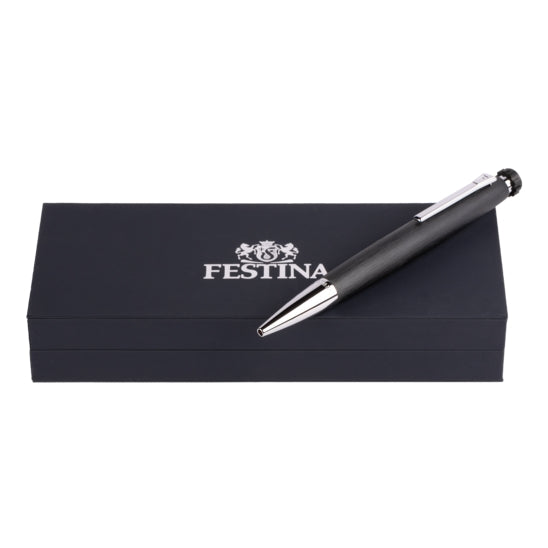 Penna Uomo Festina Acciaio Nero Satinato Biro FWS4101/A
