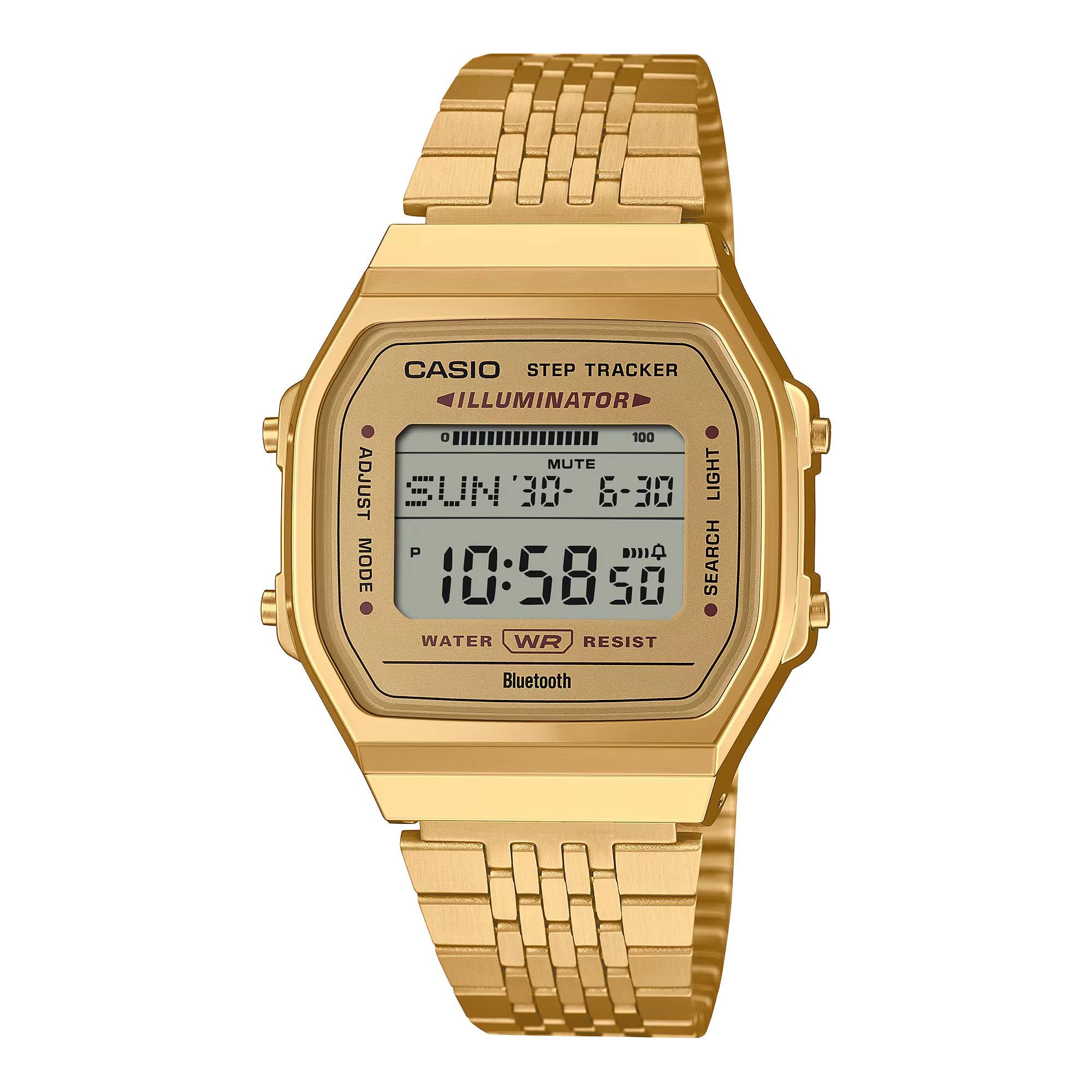 Orologio Unisex Casio Bluetooth Acciaio Dorato Giallo Lucido ABL-100WEG-9AEF