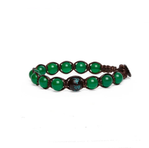 Bracciale Unisex Tamashii Pietra Agata Verde Elemento Aria BHS906-12
