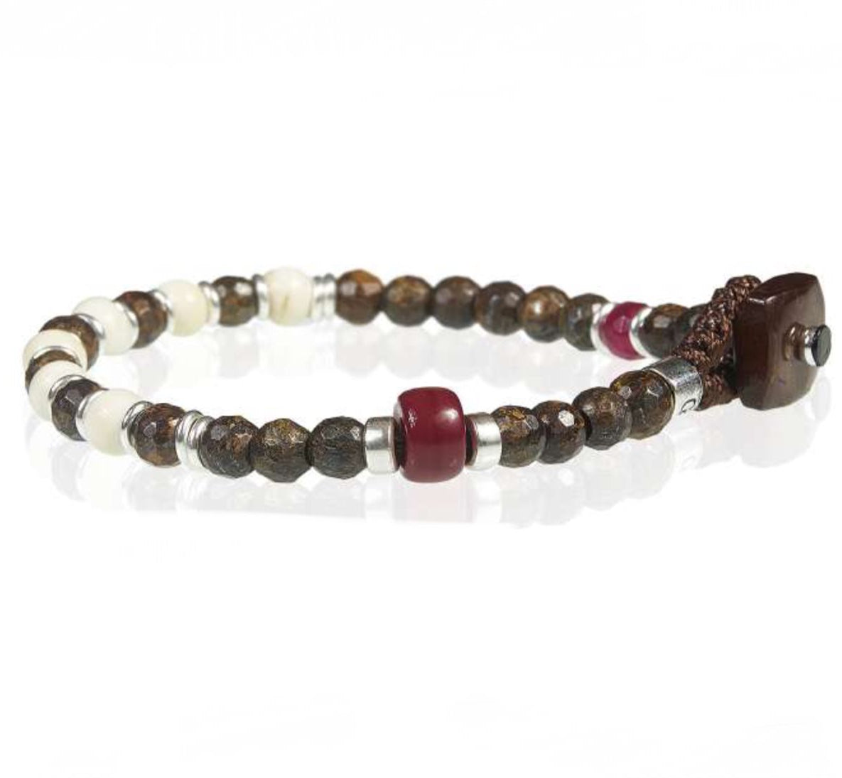 Bracciale Unisex Gerba Argento 925 Occhio di tigre WBROWN01